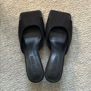 Steve Madden Classic Black Slip-On Heels